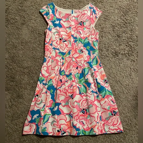 Lilly Pulitzer Briella Dress Lucky Charm Size Medium - Picture 2 of 4